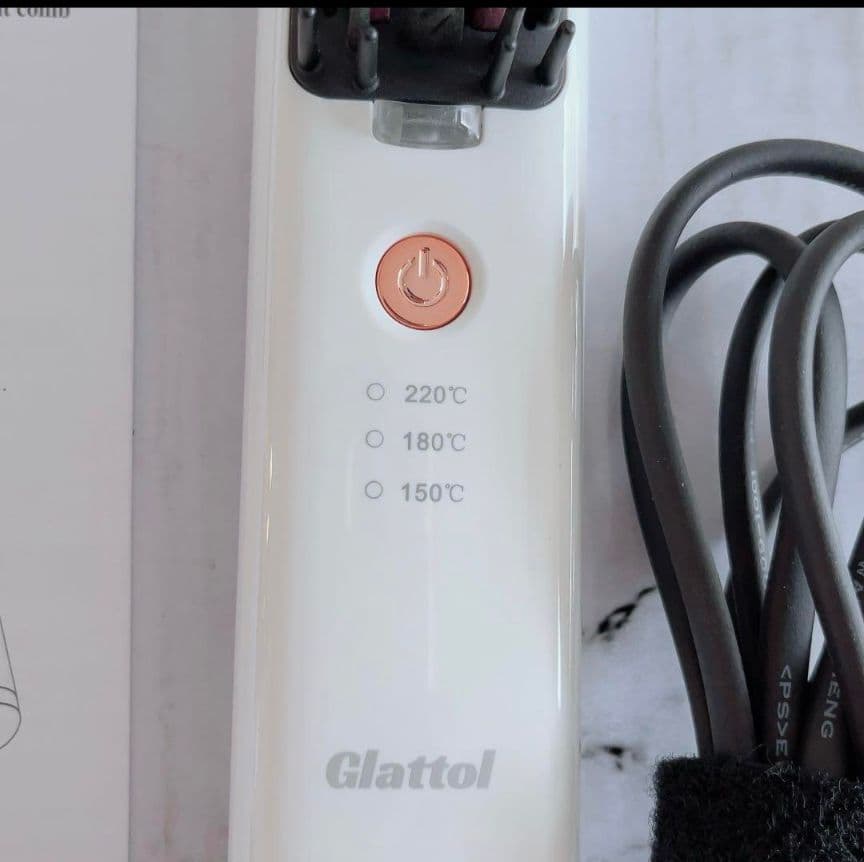 マイナスイオン ヘアアイロン ストレートアイロン ブラシ型 コテ 自動OFF　③