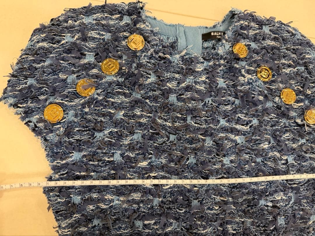 「美品」BALMAIN ノースリーブワンピース