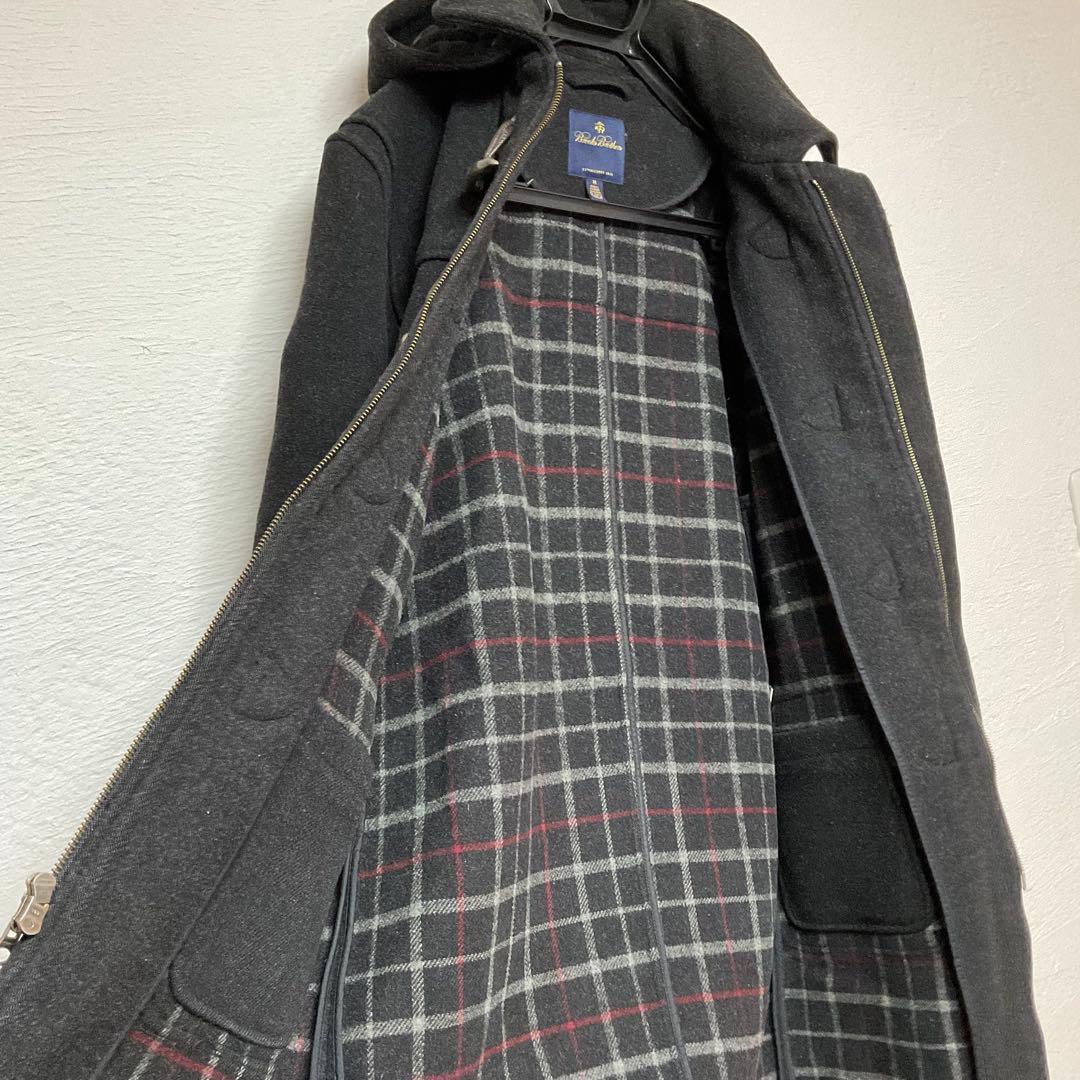 美品✨ブルックスブラザーズ ダークグレー ダッフルコート フード付き