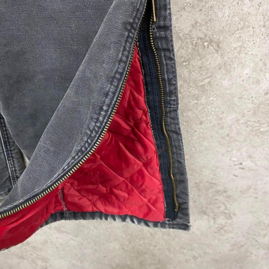 レア USA製90s古着○カーハート オーバーオール ブラック W38×L30