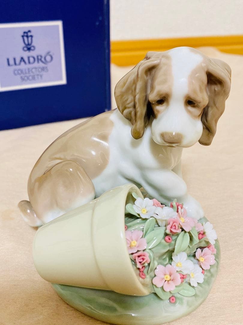 レア✨絶版品 元箱付属 LLADROリヤドロ 『僕じゃないよ』 7672保証書付