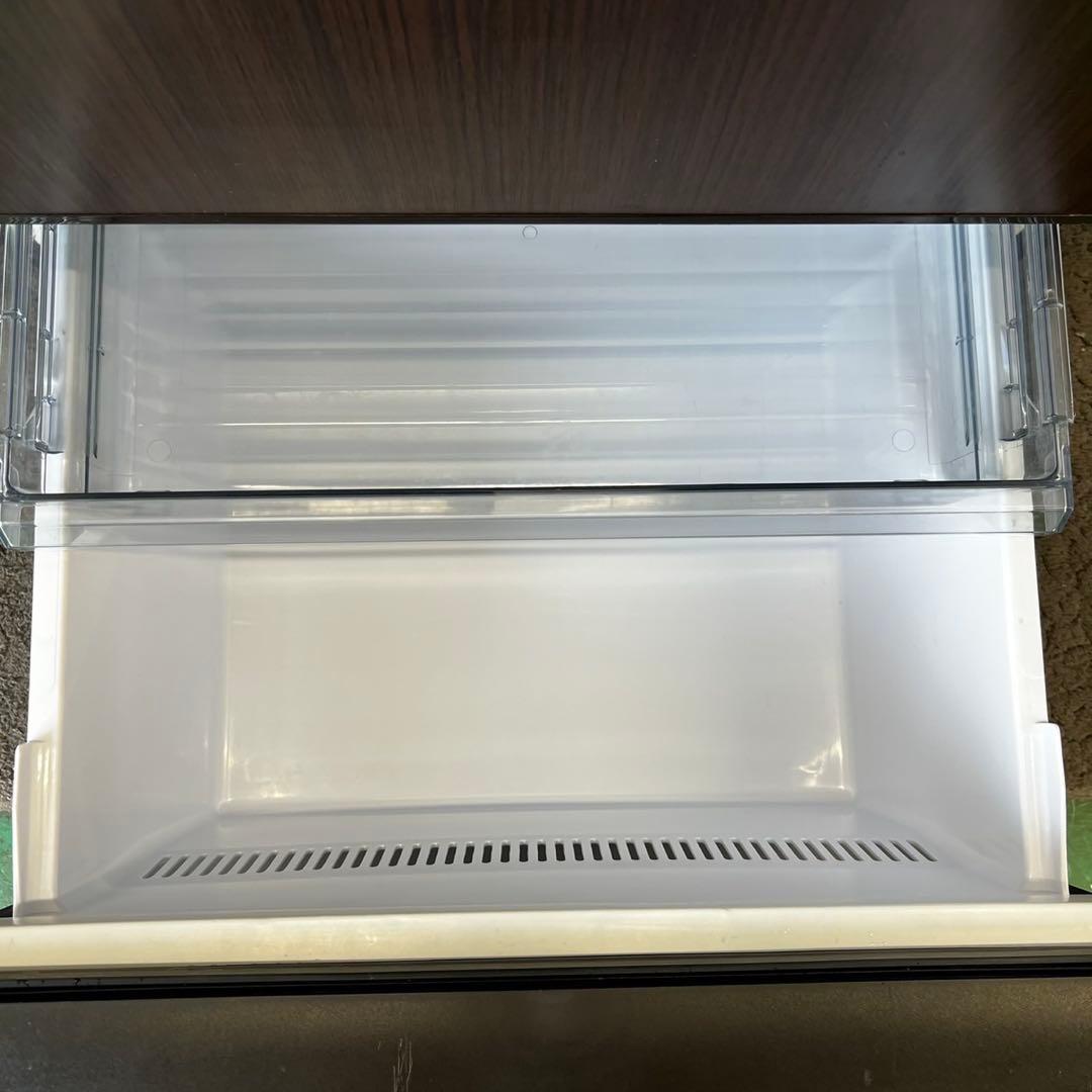 761⭕️設置無料　冷蔵庫　AQUA　大型　400ℓ　安い　中古　木目調　レトロ