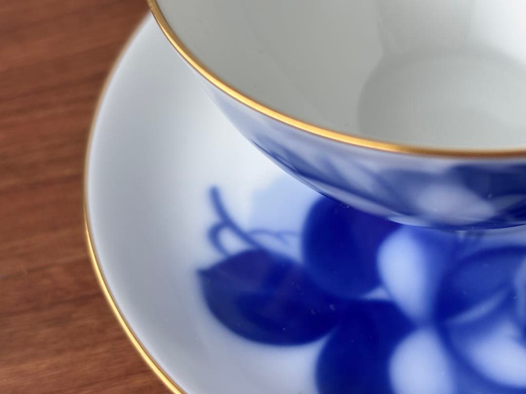 大倉陶園ブルーローズ　カップ&ソーサー6客　お皿16枚27㎝プレート計26セット