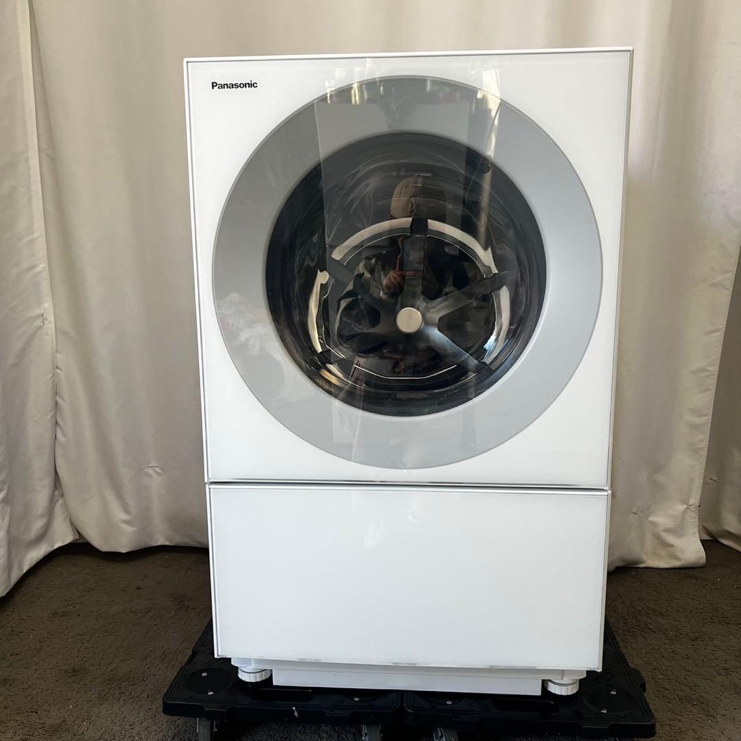 ★134　ドラム式洗濯機　パナソニック　7キロ　キューブル　単身　白　設置無料