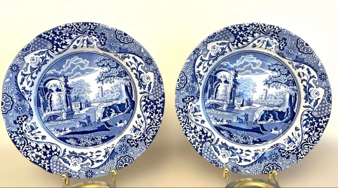 ▪️spode スポード　ブルーイタリアン　ペア10点セット