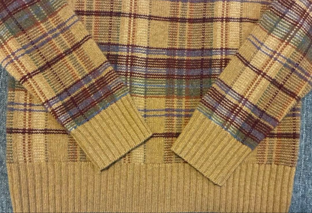 90s ラルフローレン カシミヤ混　シューティング　ハンティング　エルボーパッチ