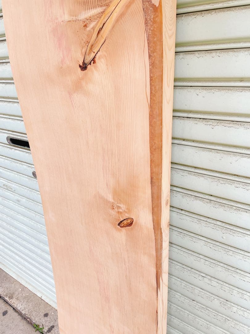 天然　スプルース 一枚板　デスク/カウンターテーブル/棚板/天板/看板材/レジン