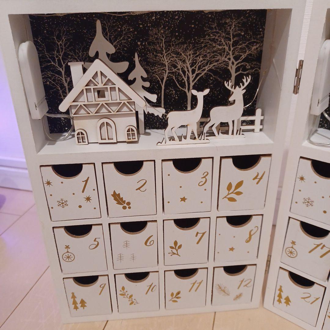❤️未使用品❤️木製　アドベントカレンダー　ボックス