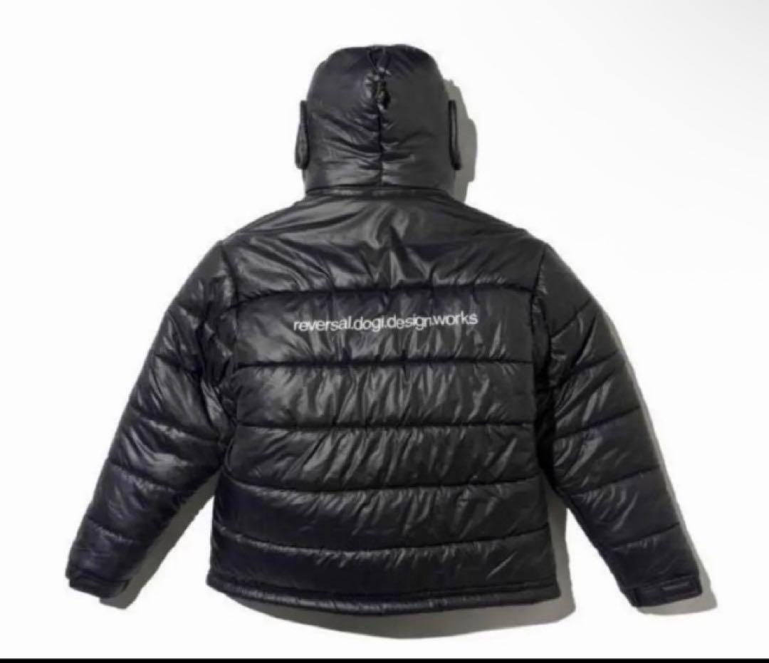 reversal フード付きダウンジャケット ブラック　XL