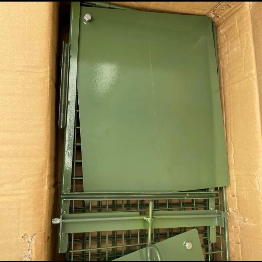 動物用 捕獲器 猫の保護器 （ 102x38x27CM） 簡単組立 設置 畑 庭