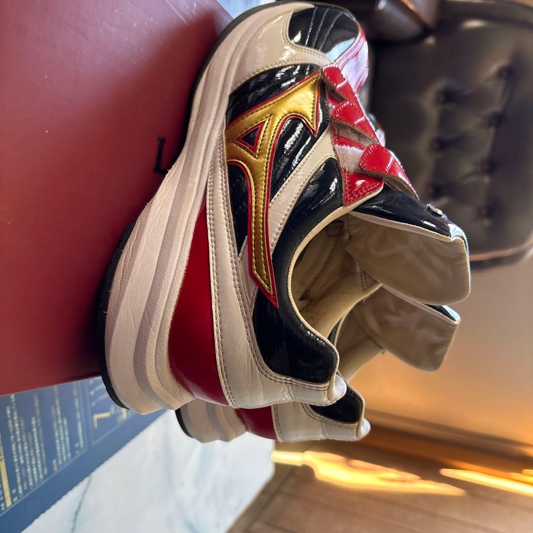 Mizuno トレーニングシューズ ベルクロ レッド/ブラック