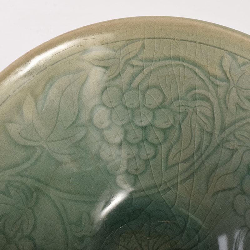 中国　龍泉窯　青磁　果実文碗　鉢　V　R7814