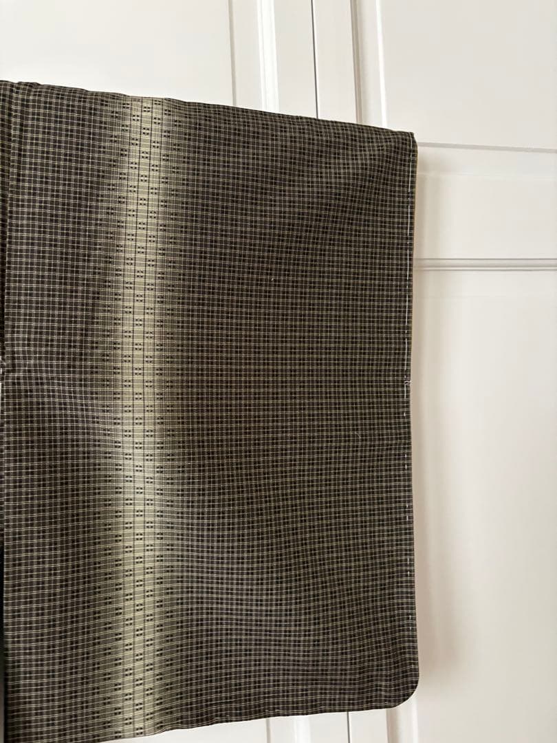 【未使用品】根津儀一　縞華織　花織紬　スモールサイズ