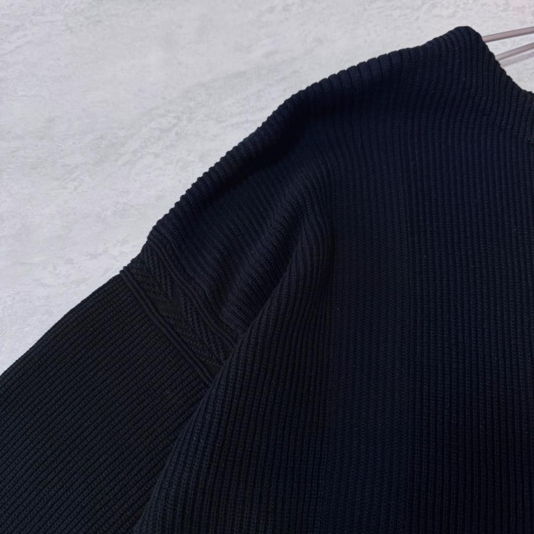 YASHIKI ヤシキ ポケット付き ニット 長袖 ブラック系 1サイズ