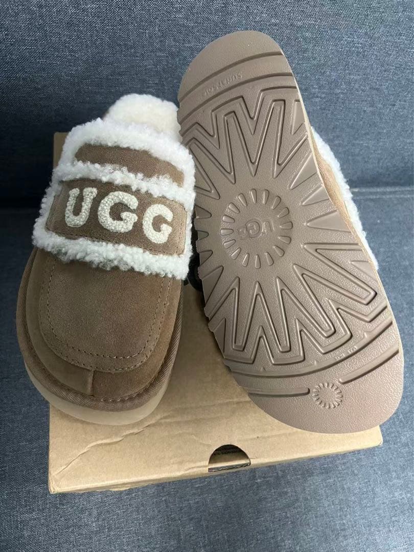 UGG ムートンブーツ 39 サイズ ベージュ 厚底 24.5cm