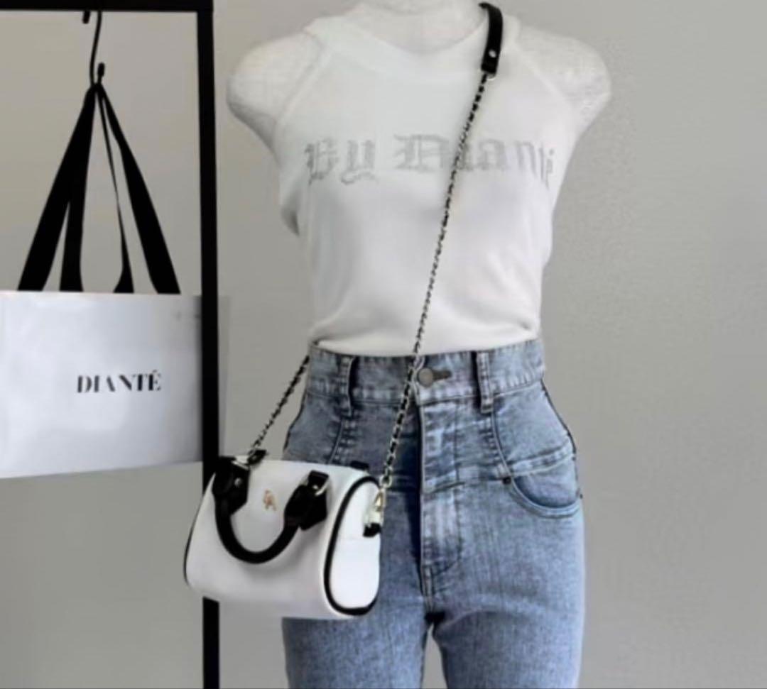 DIANTE ショルダーバッグ 白