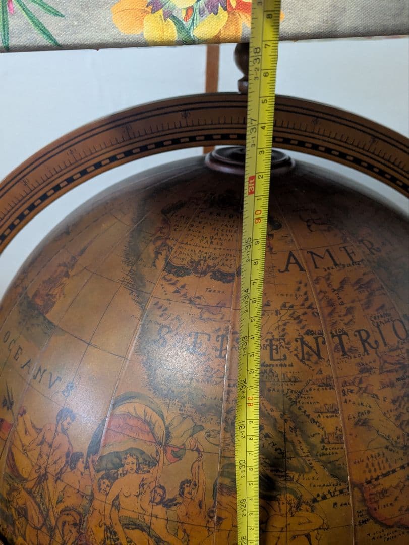 イタリア製地球儀 ワインラック キャスター付＊難有り