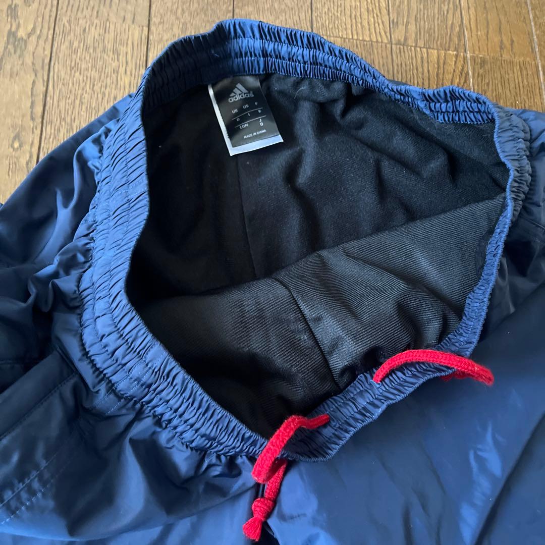 adidas ネイビー/レッド メンズアウター　裏起毛　Oサイズ　上下セット