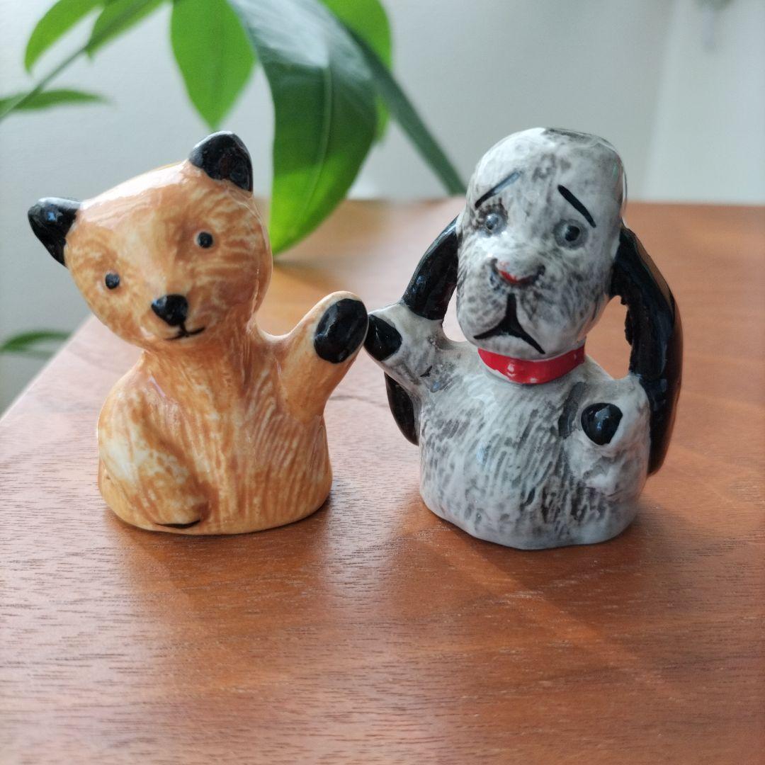イギリス　ビンテージ　SOOTY ＆　SWEEＰ 陶器フィギュア