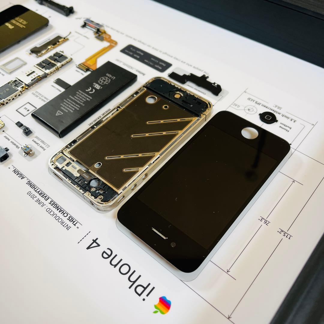 iPhone 4 Black 標本アート ボックスフレーム仕様