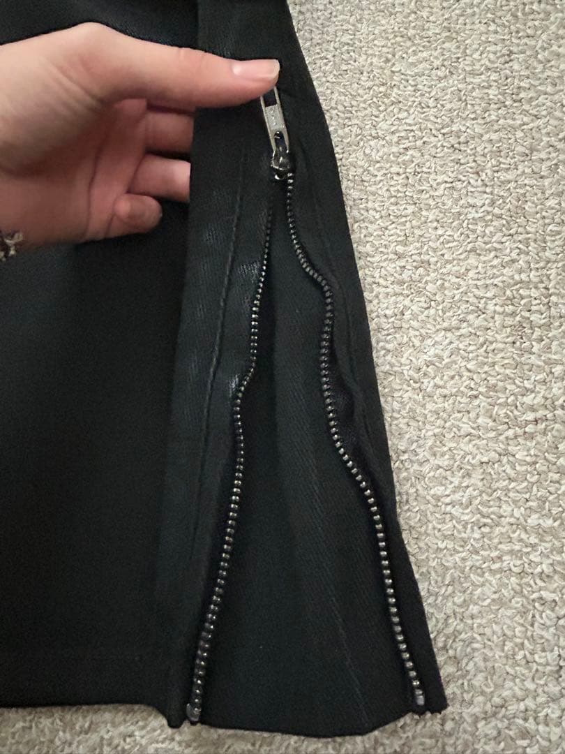 パンツ PROJECT G/R COATED BIKER ARMOURED FLARE