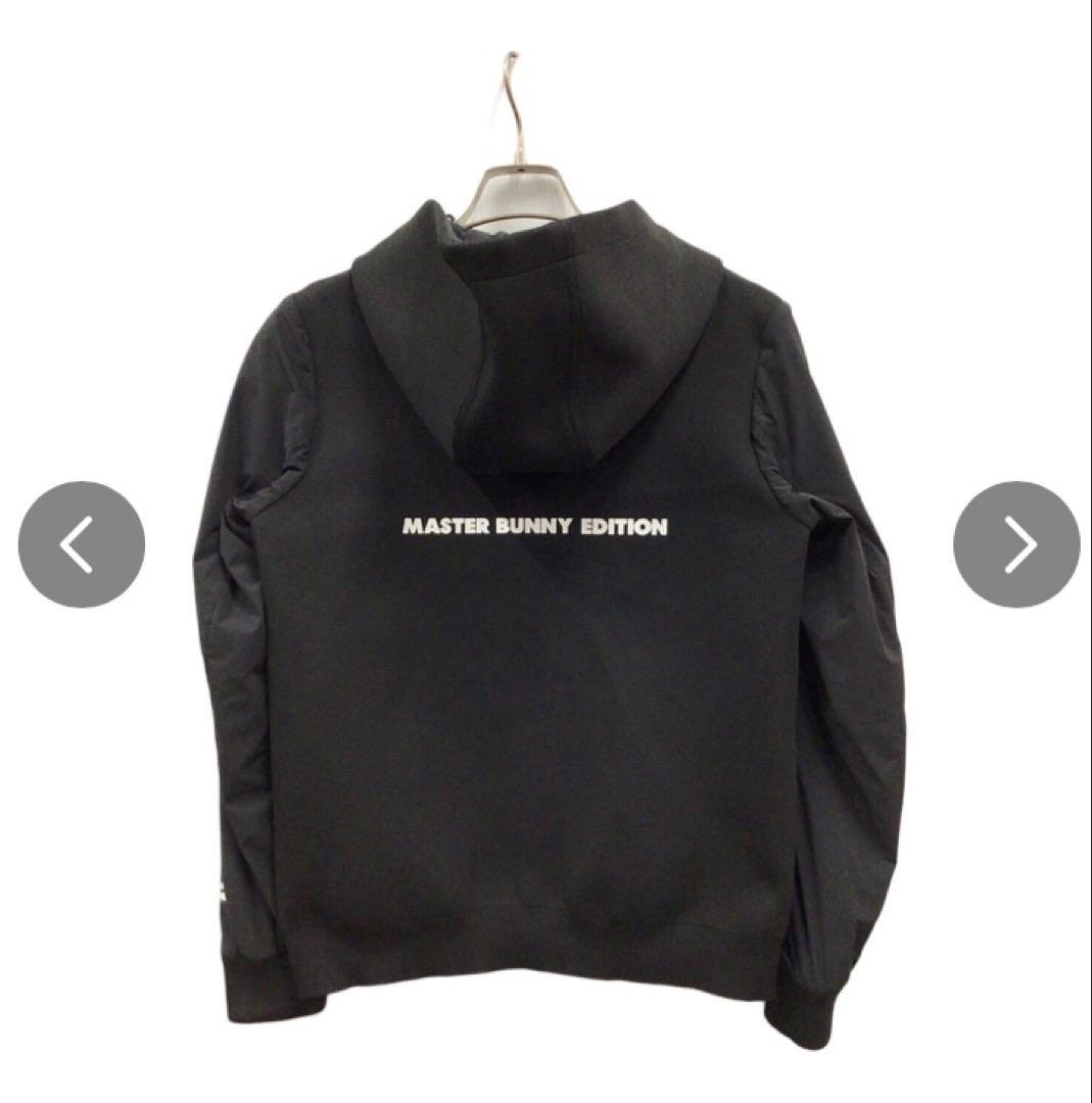 ⭐️美品⭐️マスターバニー　中綿切替　ジップアップ　パーカー　モックネック　黒