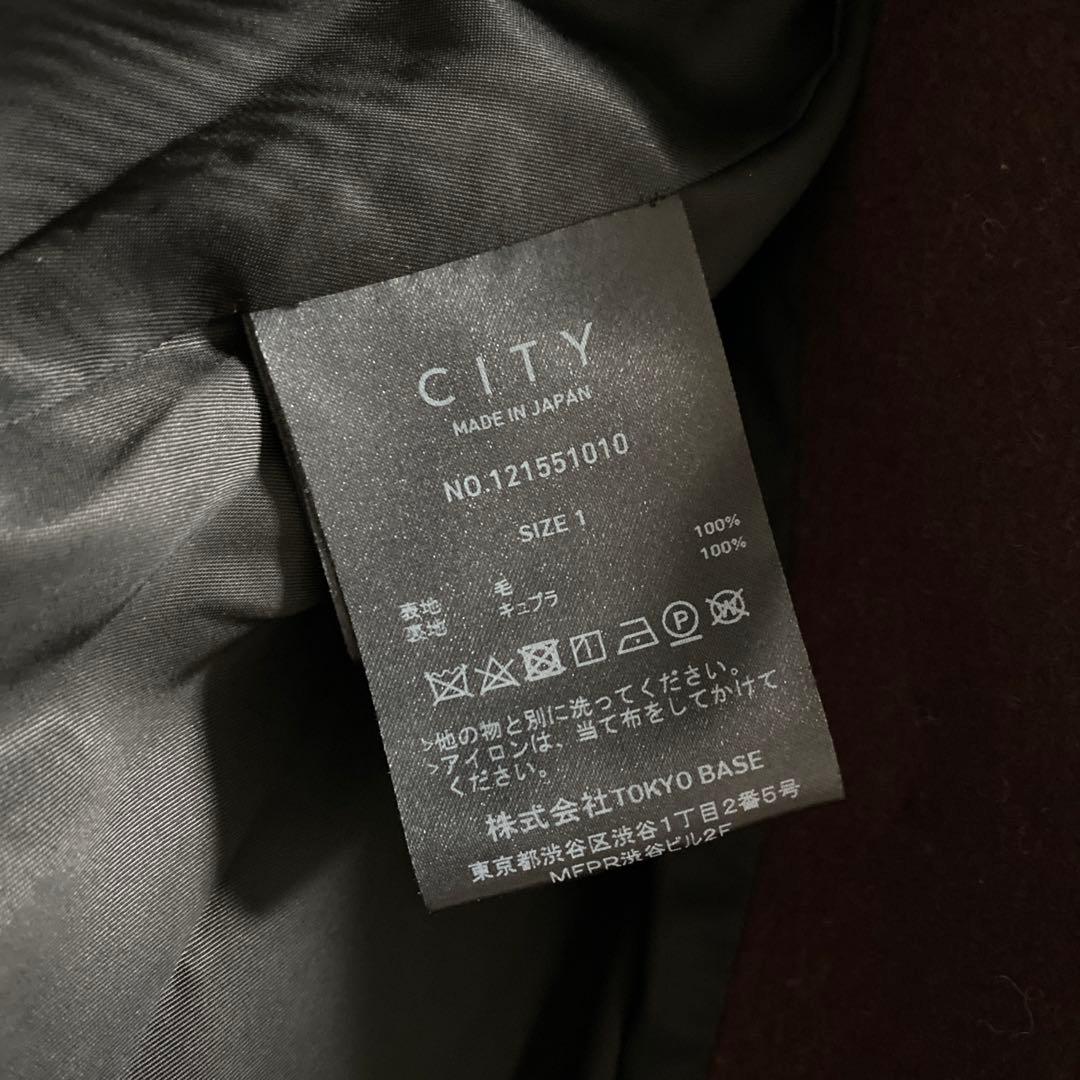 【CITY】美品　スーパー140ビッグカラーショートコート　定価49,500円