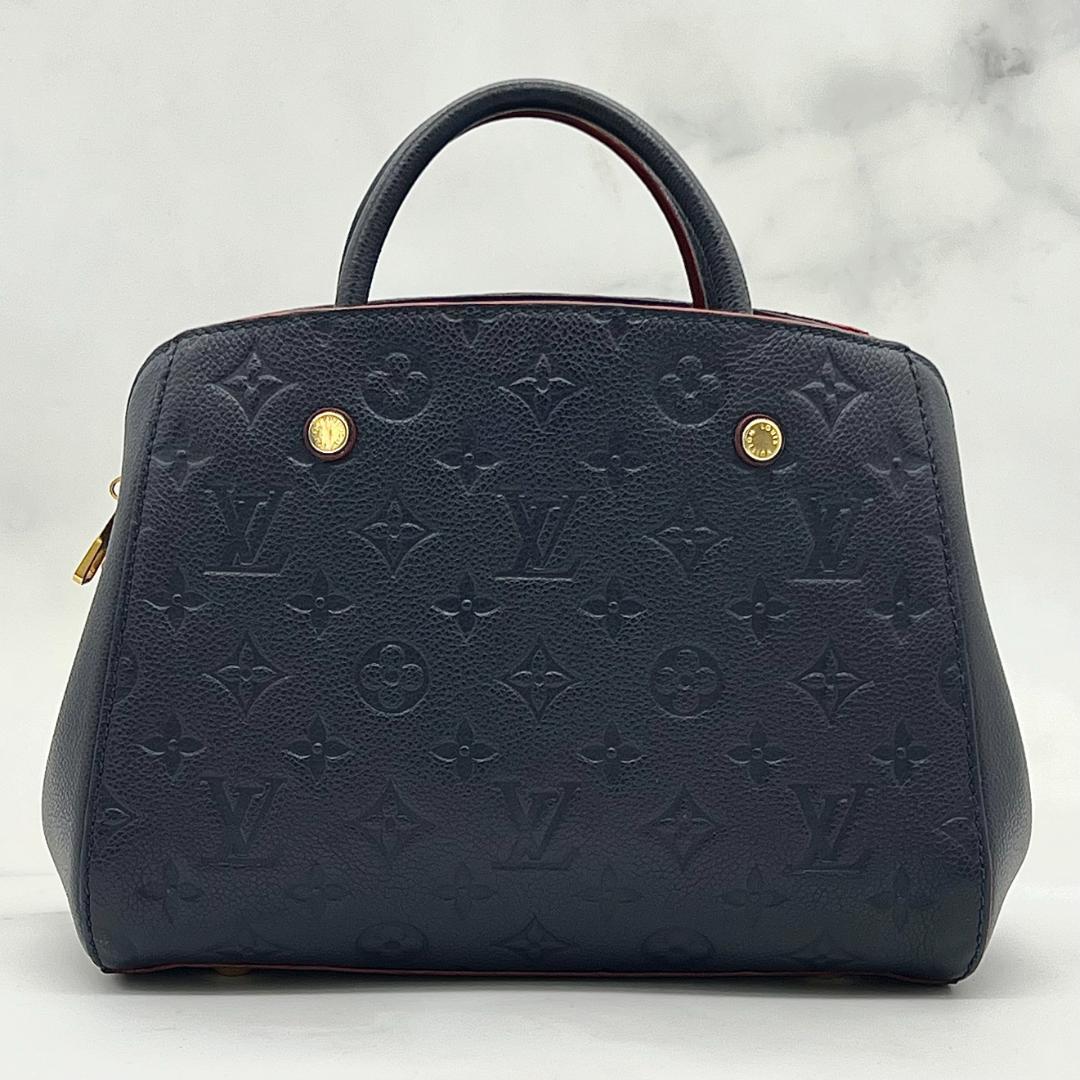 【未使用級】 ルイヴィトン アンプラント モンテーニュ BB マリーヌルージュ