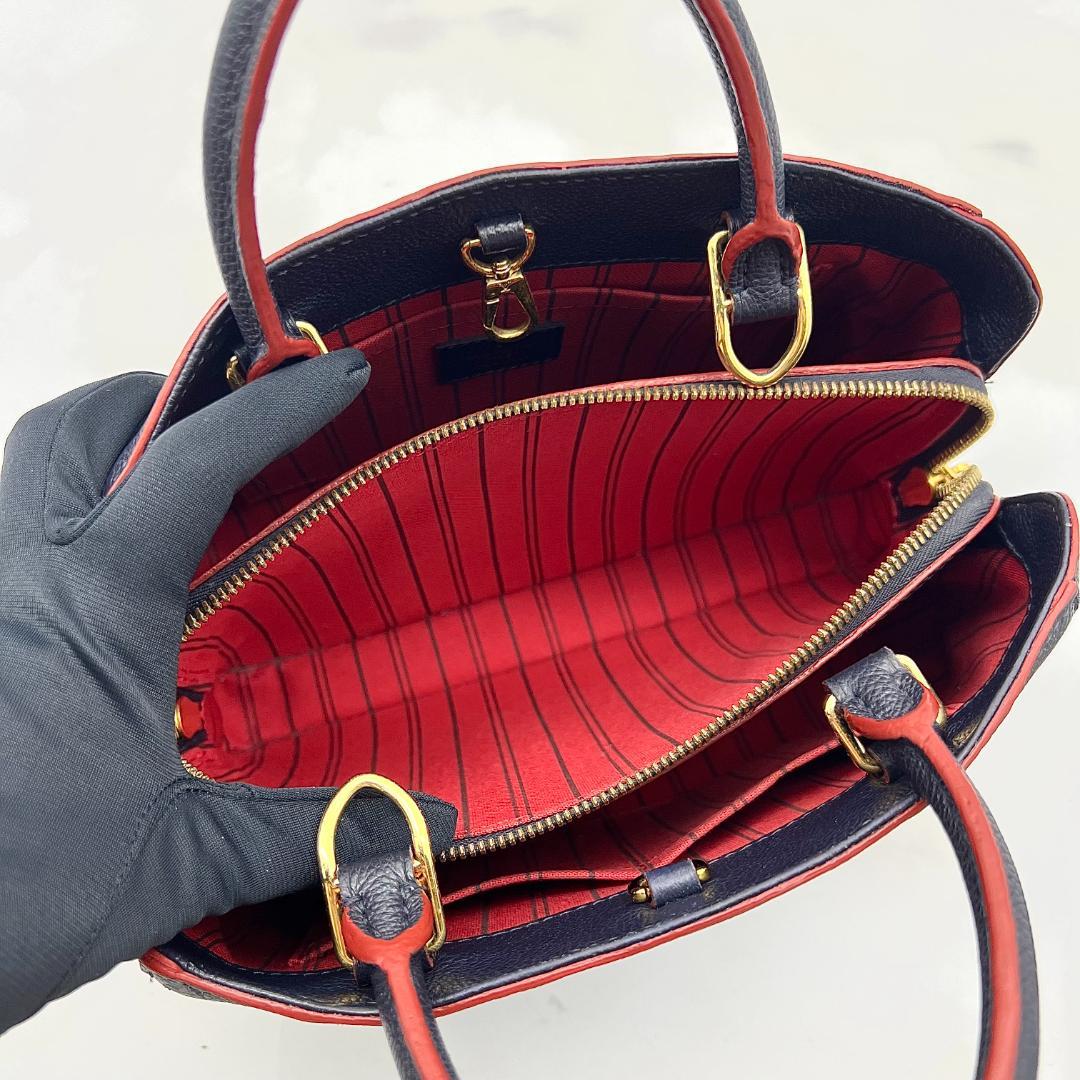 【未使用級】 ルイヴィトン アンプラント モンテーニュ BB マリーヌルージュ