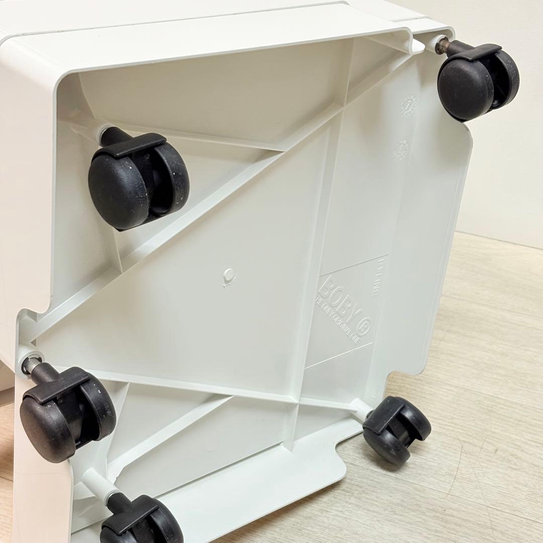 ボビーワゴン 3段2トレイ デスクワゴン キャスター付きワゴン B LINE