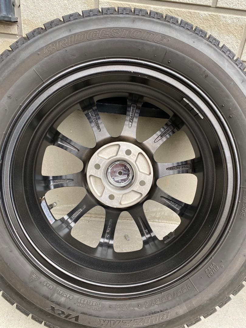 スタッドレスタイヤセット155/65R14 14インチ アルミホイール 軽自動車