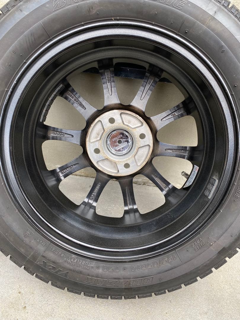 スタッドレスタイヤセット155/65R14 14インチ アルミホイール 軽自動車