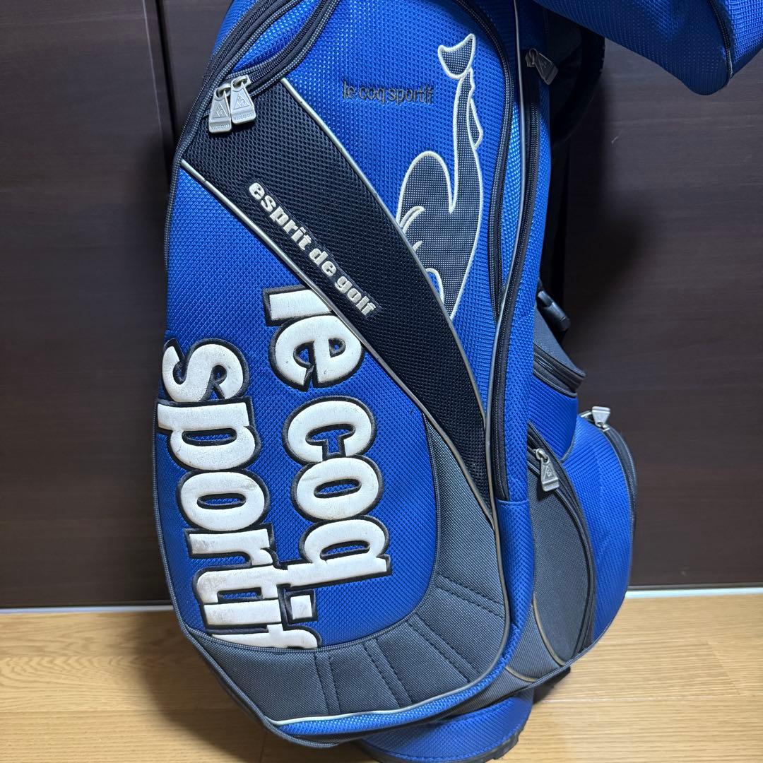 le coq sportif キャディバッグ ゴルフバッグ ブルー
