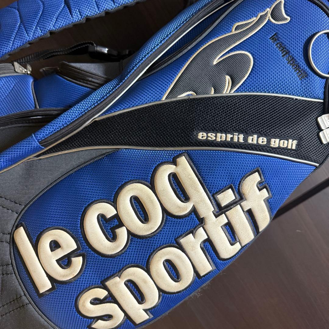 le coq sportif キャディバッグ ゴルフバッグ ブルー