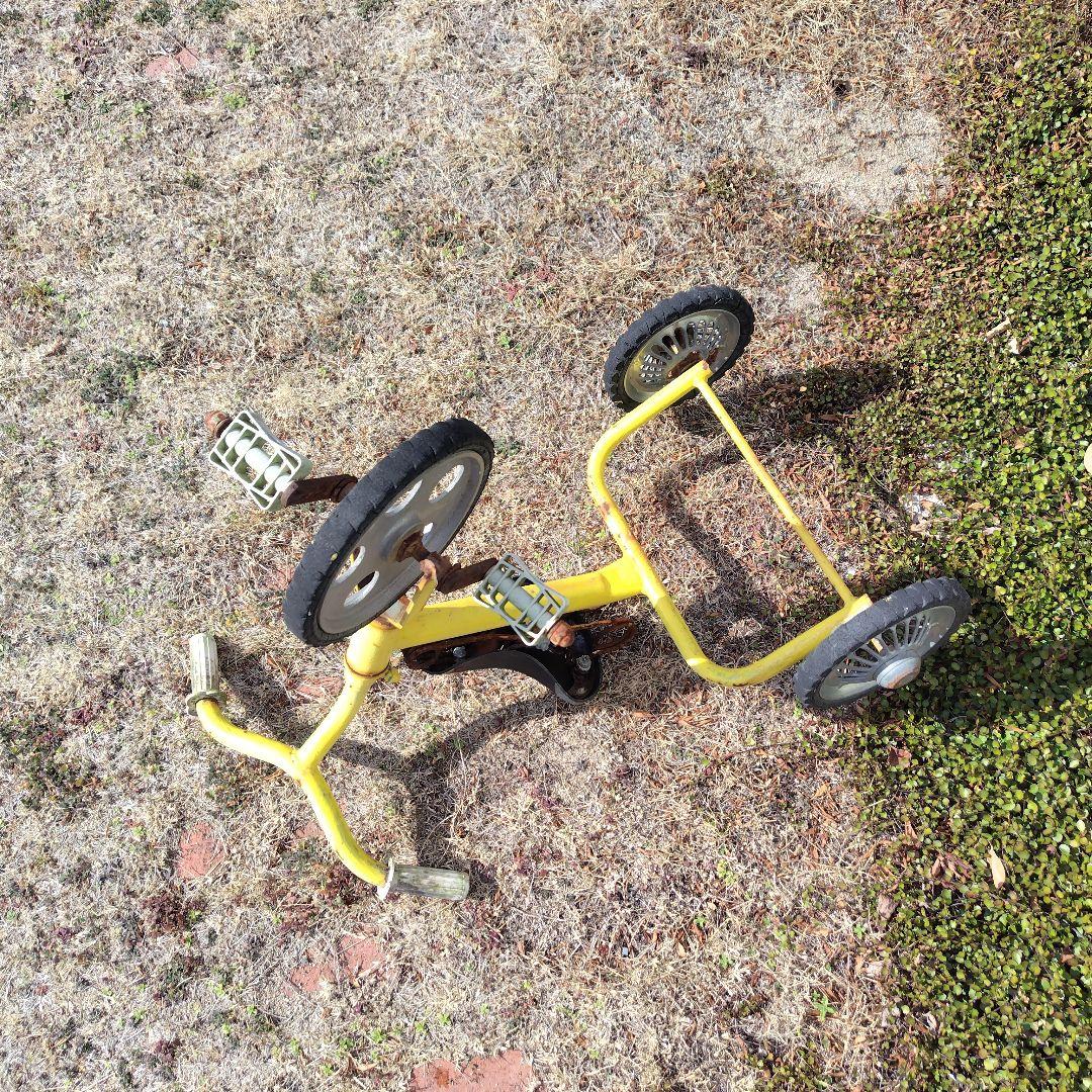 当時物 三輪車 昭和レトロ シャビー アンティーク 観賞用