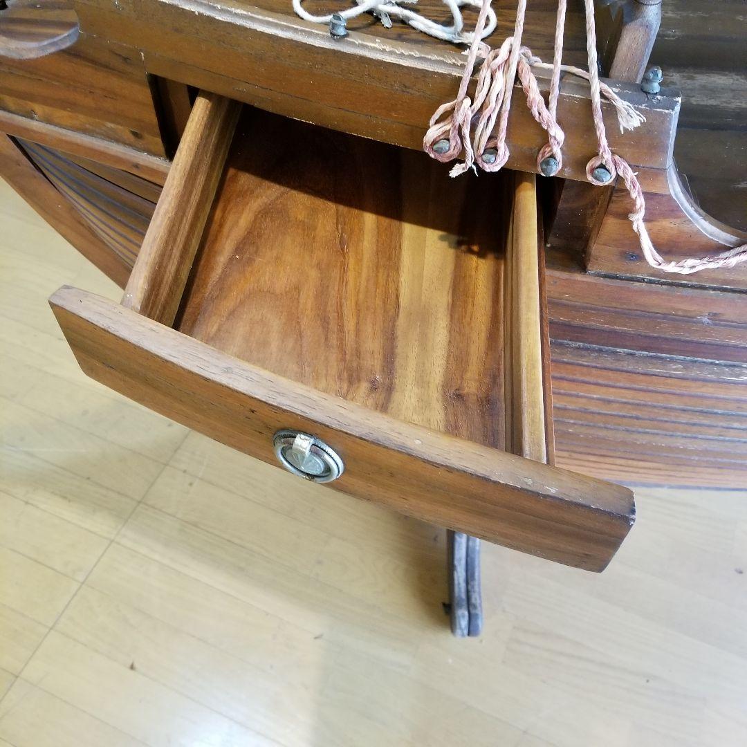 アンティークワインラック　船　ヴィンテージ　スペイン製　チーク材