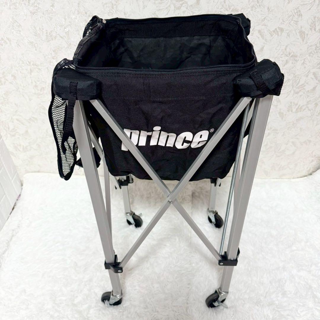テニスボールバスケット　プリンス　キャスター付き　ケース付き
