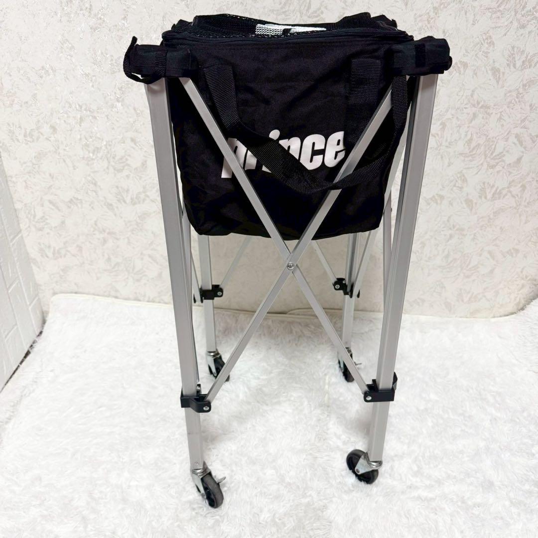 テニスボールバスケット　プリンス　キャスター付き　ケース付き