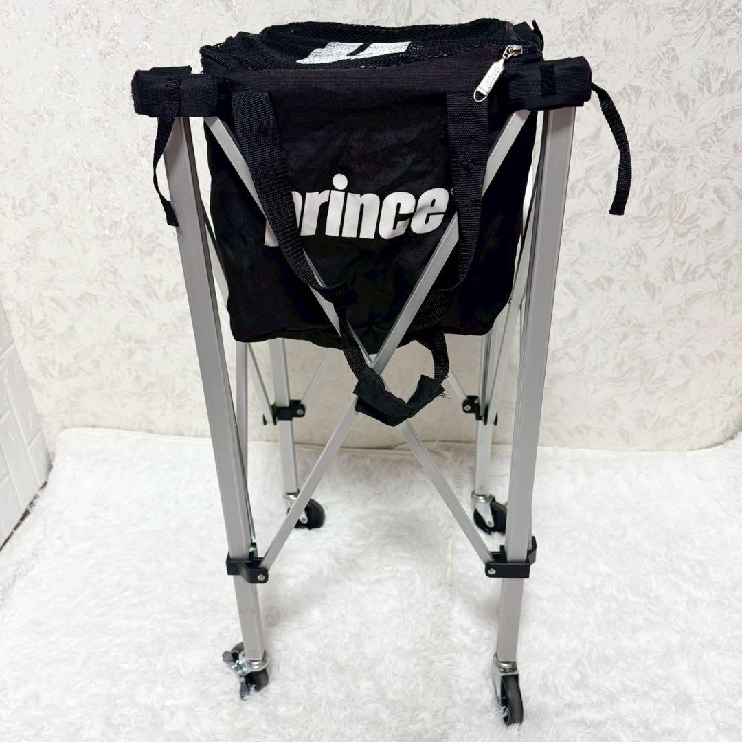 テニスボールバスケット　プリンス　キャスター付き　ケース付き