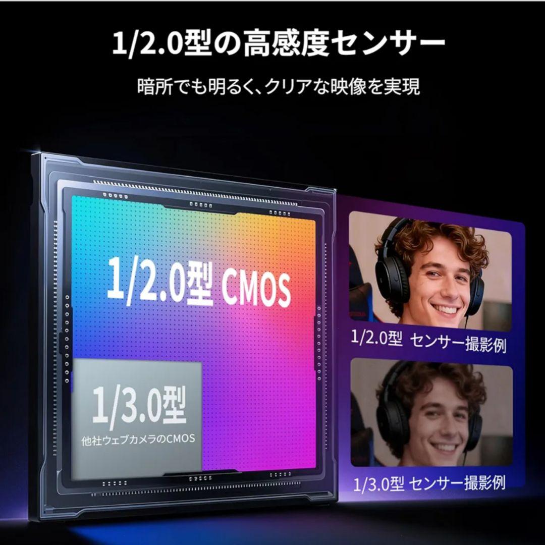 EMEET S600L 4K Webカメラ リングライト一体型