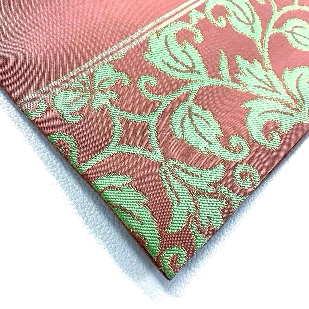 専用帯5121 ● たつむら 古代牡丹唐草 高級 正絹 名古屋仕立て 名古屋帯