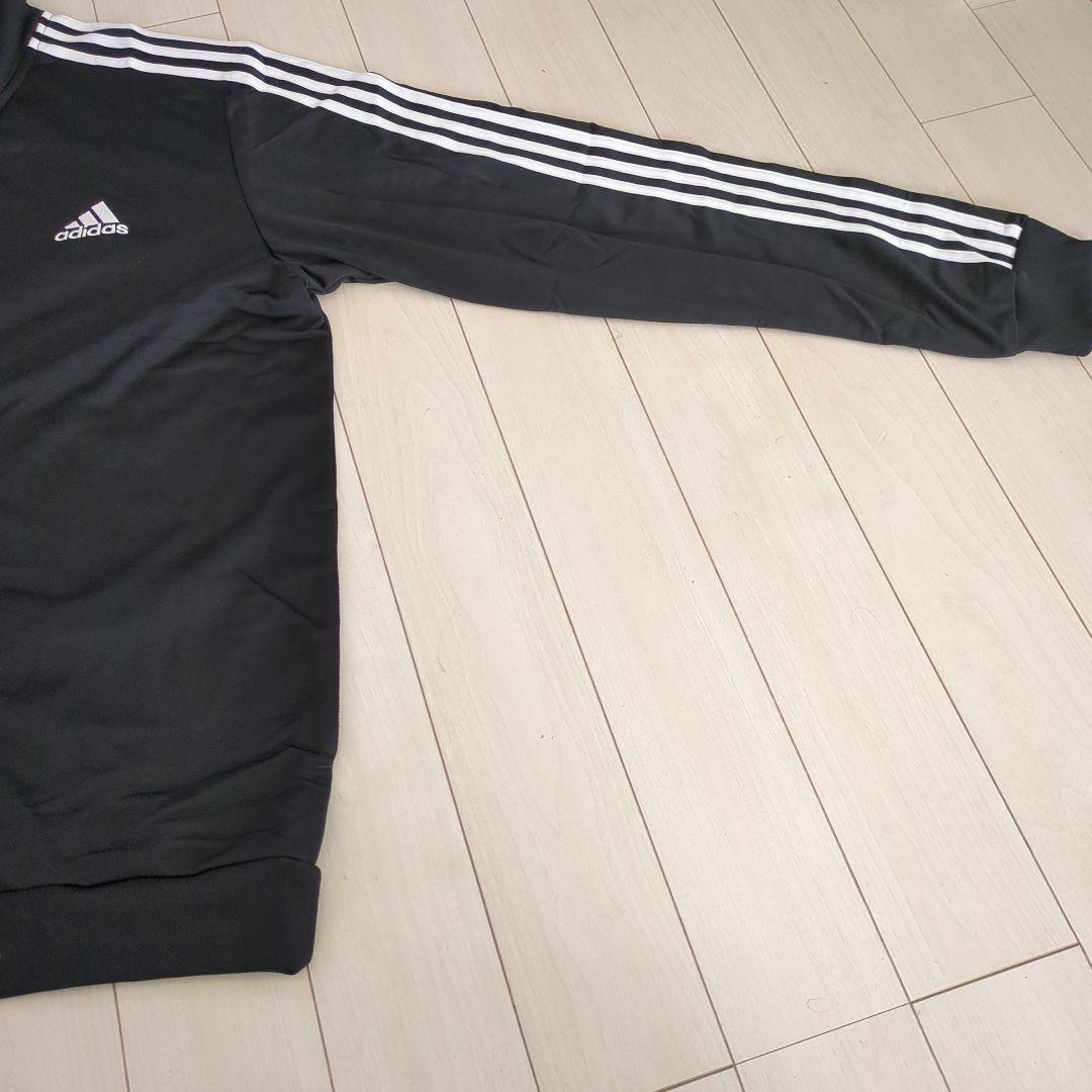 【新品タグ付・稀少品サイズ5XO】adidas ブラック ジャージ上下セット