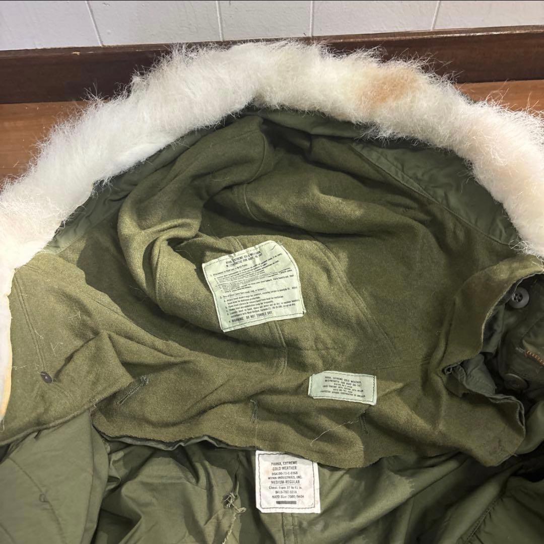 美品　米軍実物　M65パーカー　フィッシュテールパーカーMEDIUMフルセット