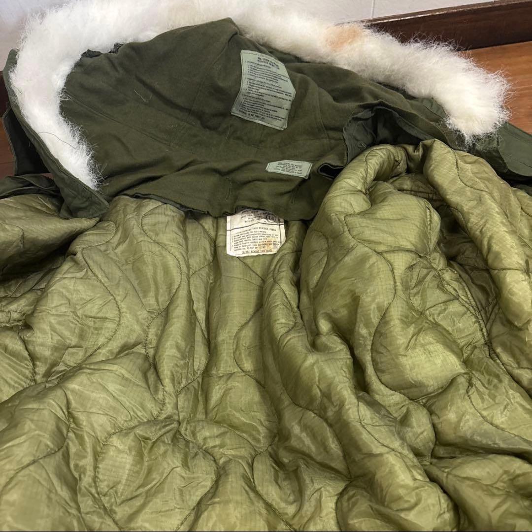 美品　米軍実物　M65パーカー　フィッシュテールパーカーMEDIUMフルセット
