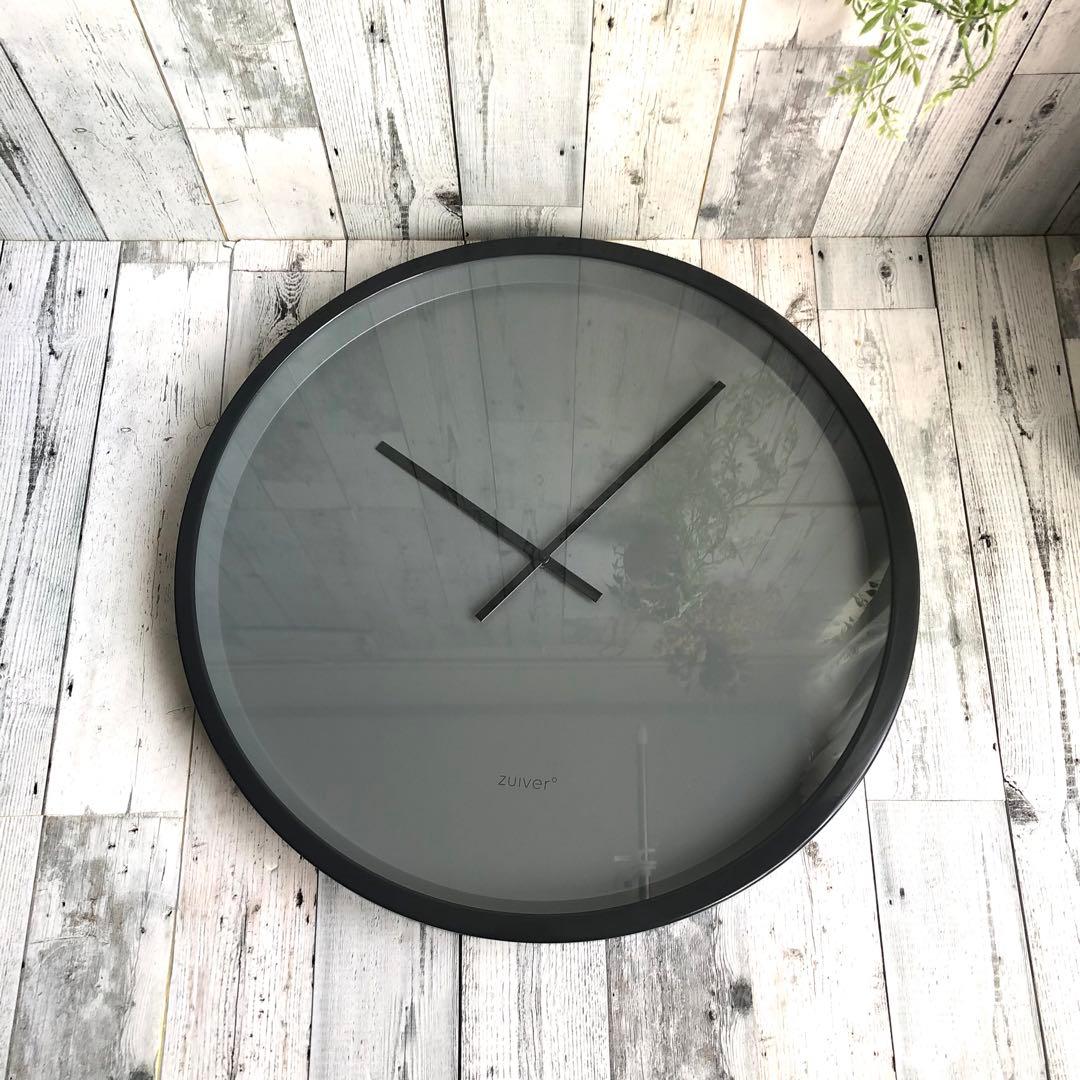 【美品】zuiver ザイファー 壁掛け時計　約60cm × 60cm