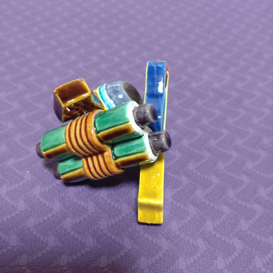 値下げ　蓋置　交趾宝尽し　中村翠嵐