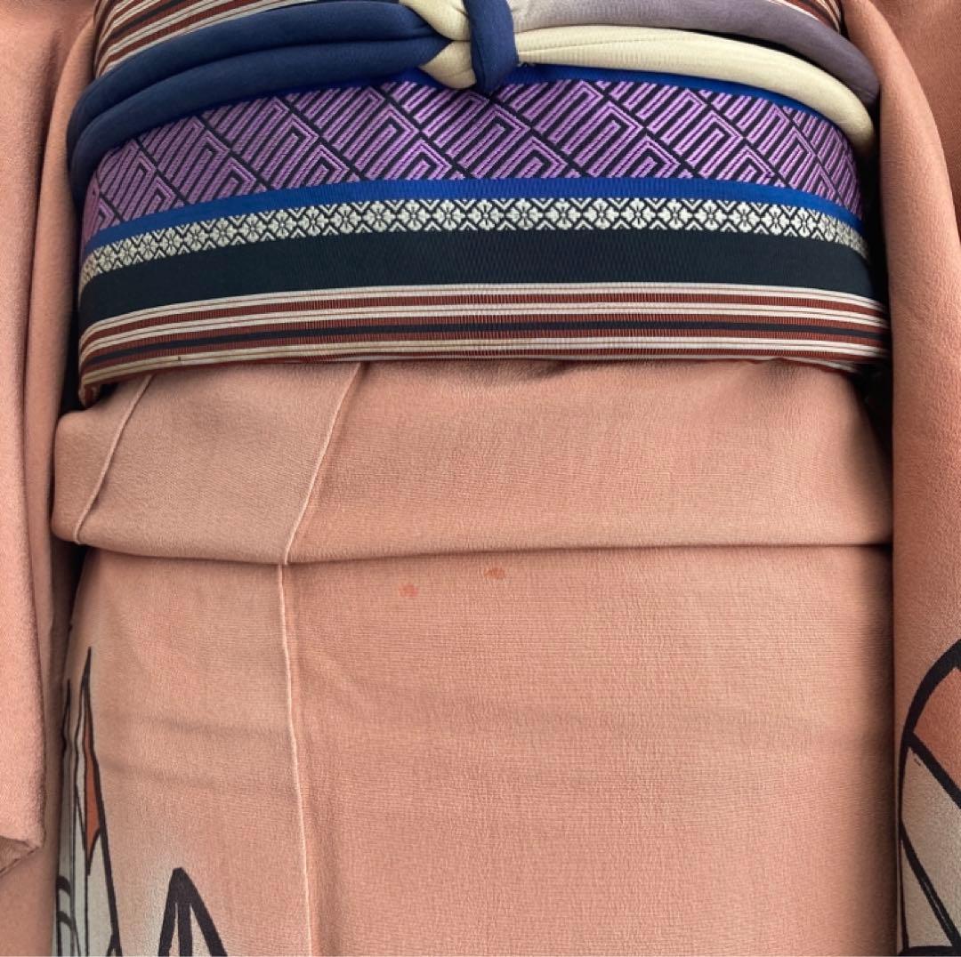 セミアンティーク　洋風建物　着物