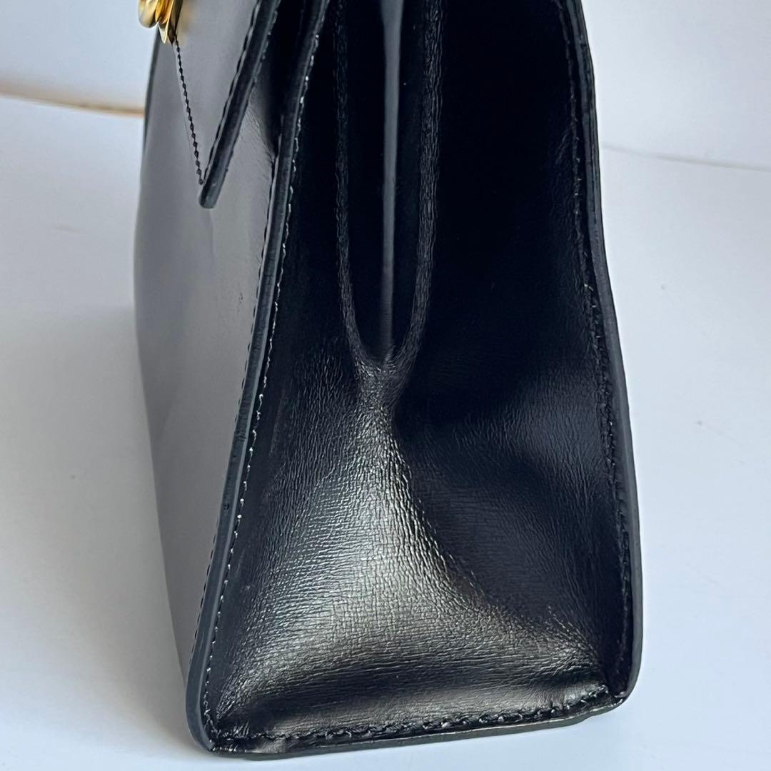 ✨極美品✨　CELINE ガンチーニ　ハンドバッグ　ブラック　黒　ミニ　バッグ