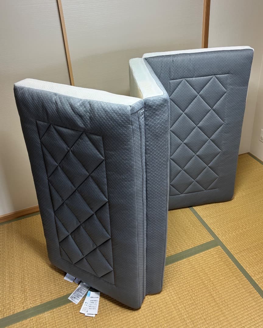 西川 3つ折り 体圧分散マットレス (セミダブル)