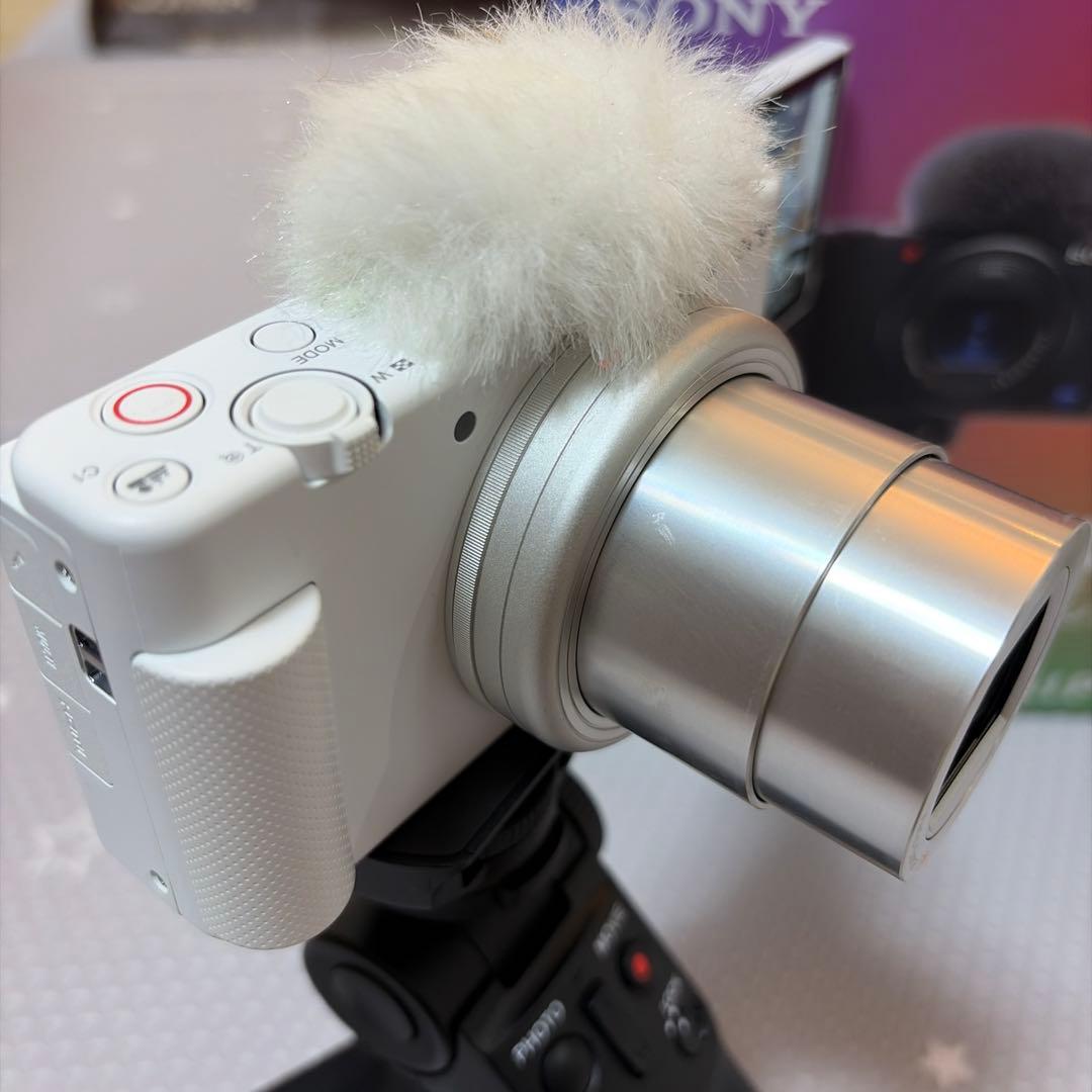 VLOGCAM ZV-1G ガンマイク付き ホワイト シューティングキット